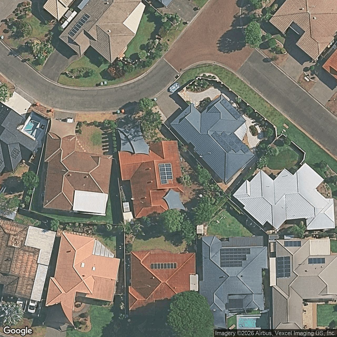 Aerial view of 11 Oakleigh Circuit, Robina QLD 4226