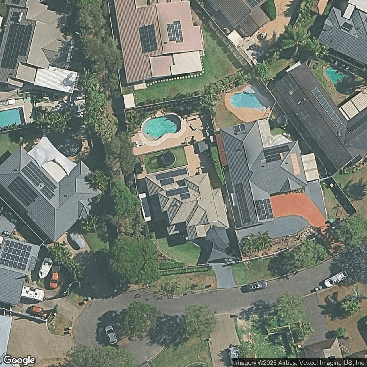 Aerial view of 23 Brighton Crescent, Robina QLD 4226