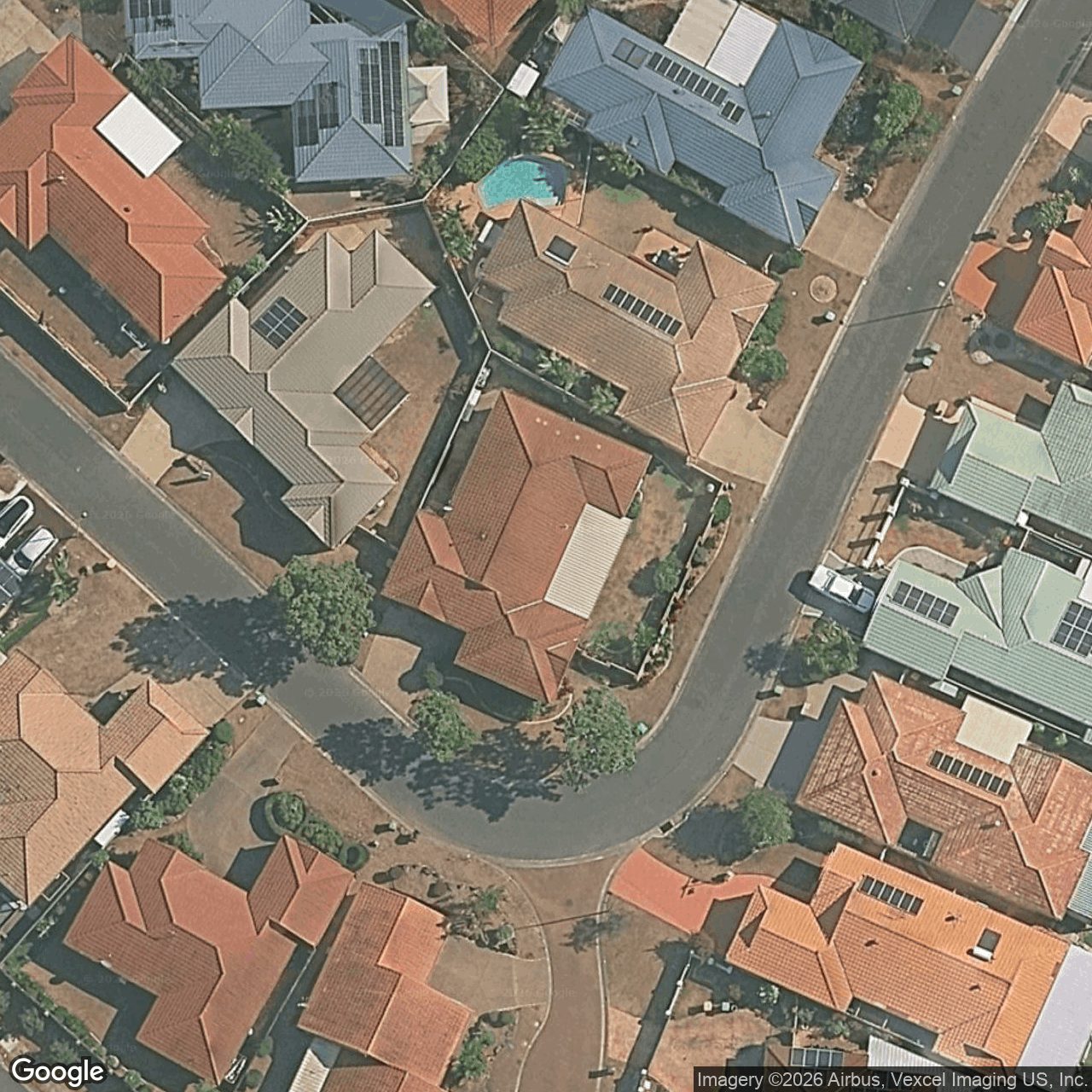 Aerial view of 13 Greenwich Court, Robina QLD 4226