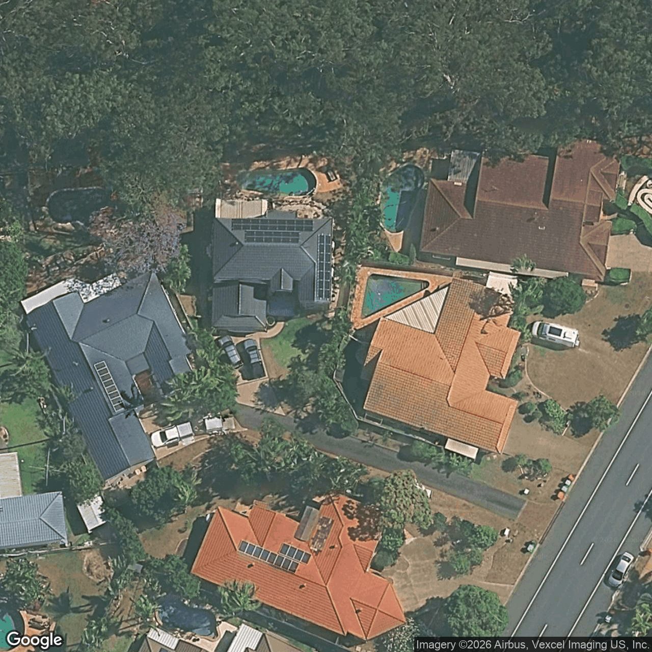 Aerial view of 307 Ron Penhaligon Way, Robina QLD 4226