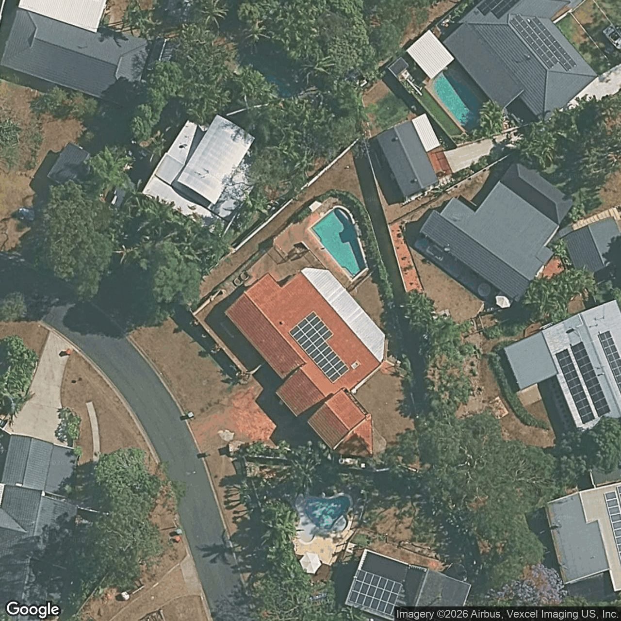 Aerial view of 12 Aspendale Place, Robina QLD 4226