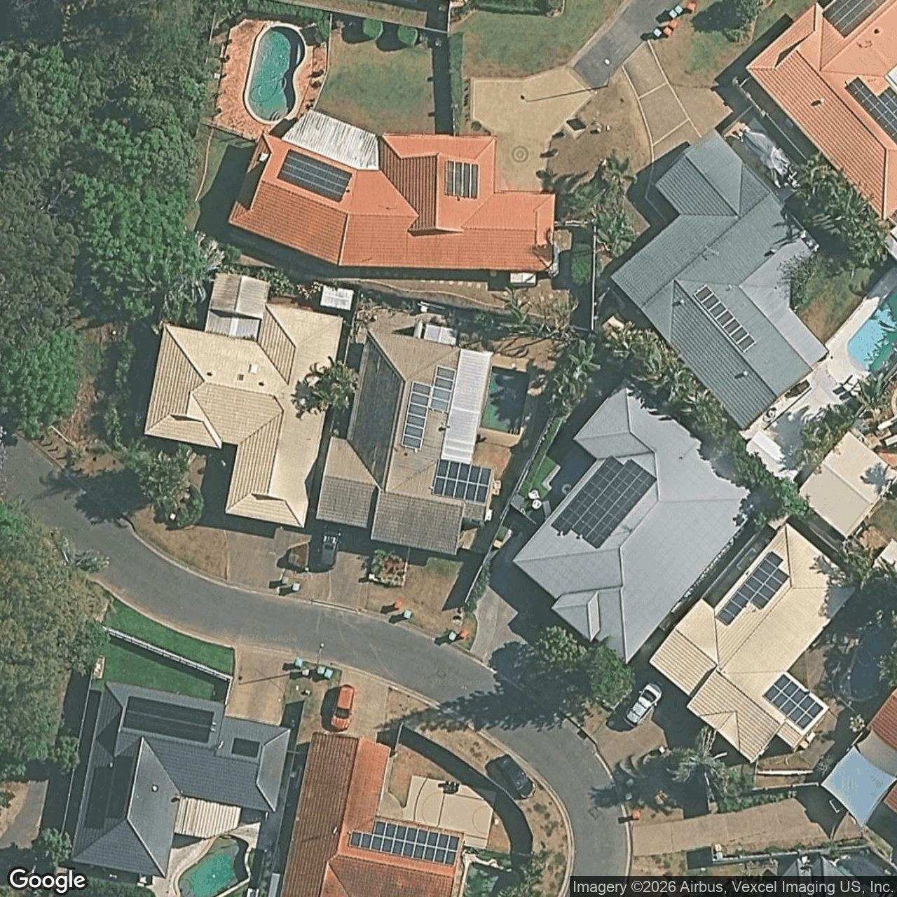 Aerial view of 16 Frankston Court, Robina QLD 4226