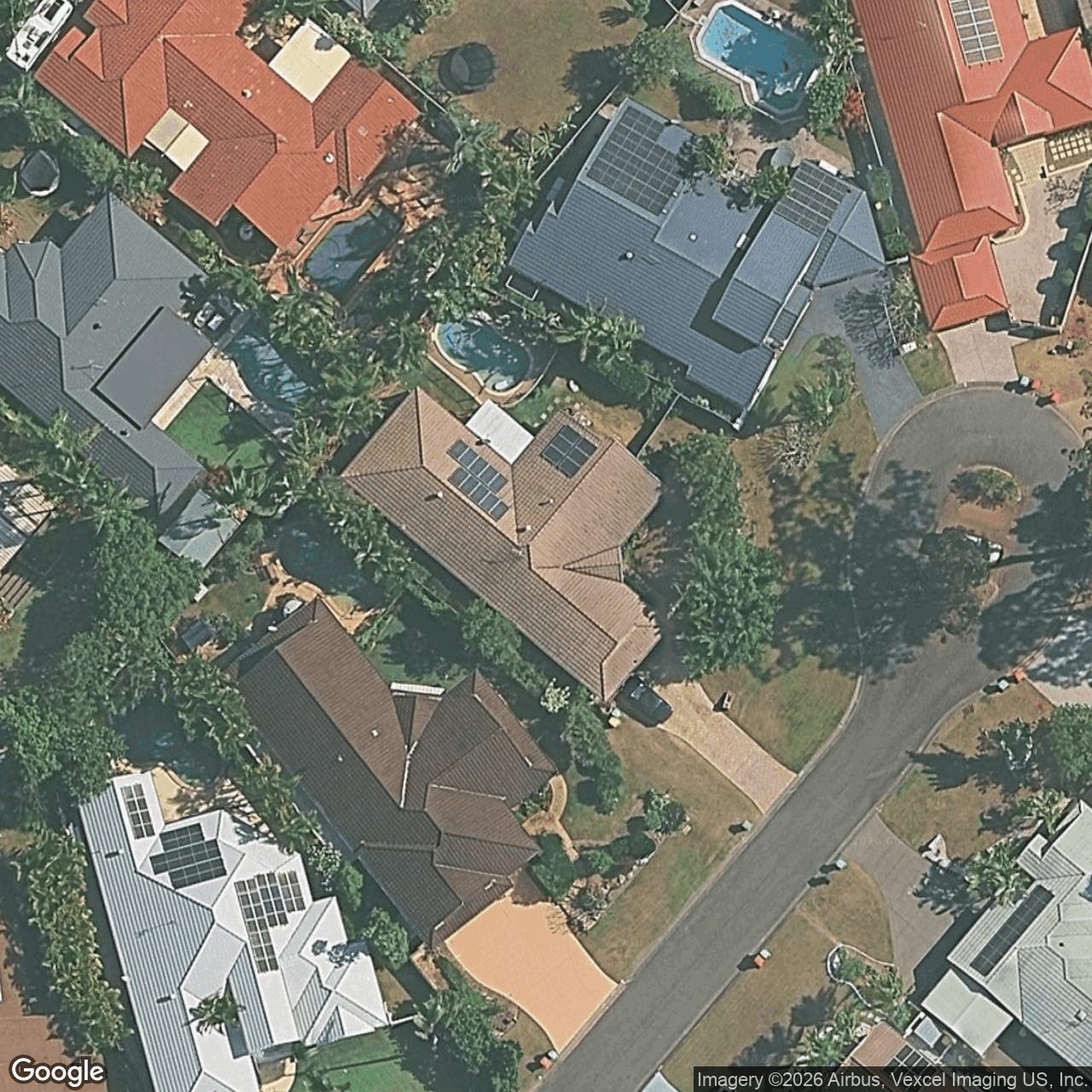 Aerial view of 16 Ringwood Court, Robina QLD 4226