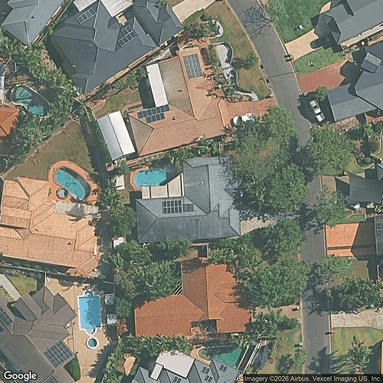 Aerial view of 13 Brighton Crescent, Robina QLD 4226