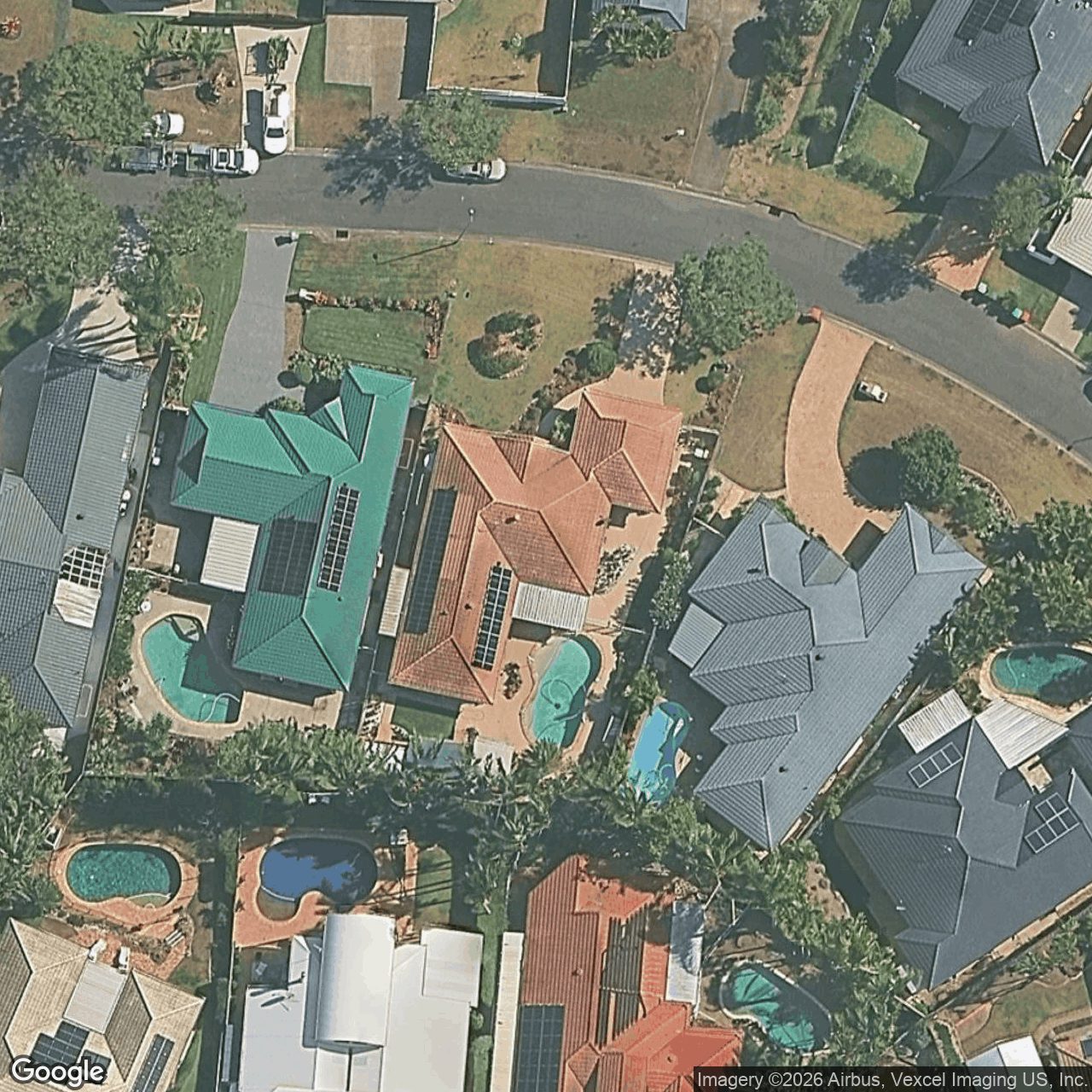 Aerial view of 5 Brighton Crescent, Robina QLD 4226