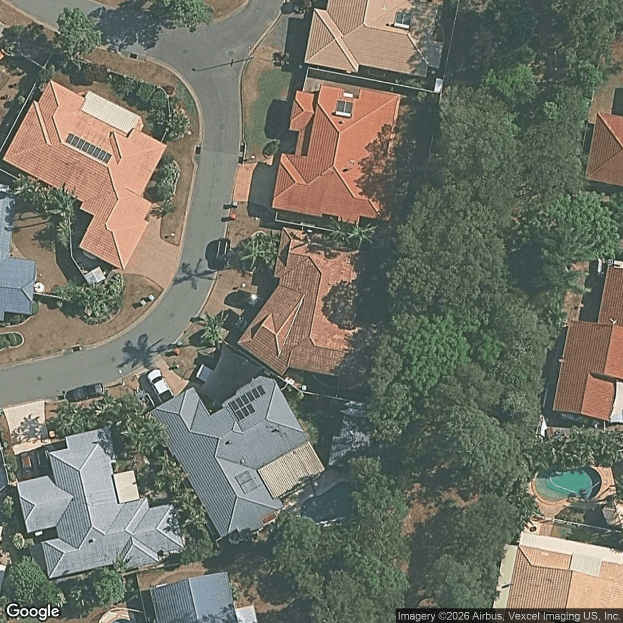 Aerial view of 16 Ashwood Court, Robina QLD 4226