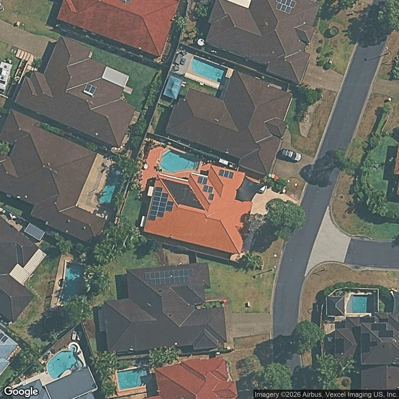 Aerial view of 16 Eugenia Circuit, Robina QLD 4226
