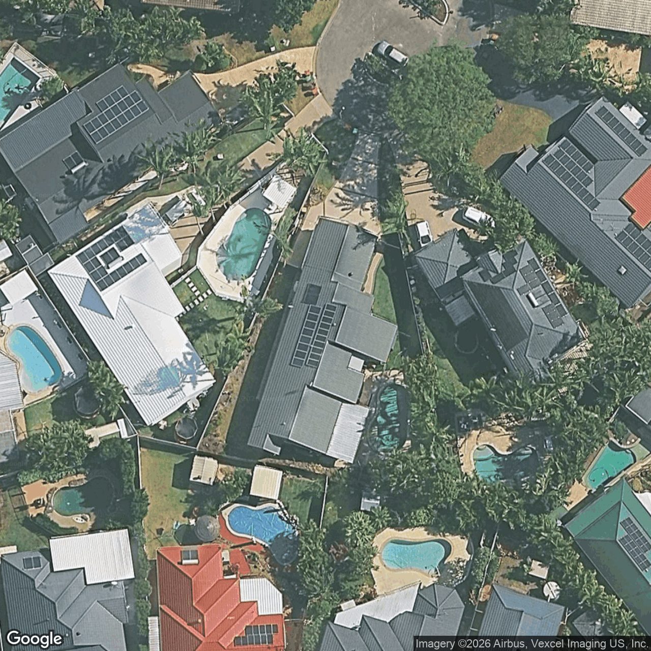 Aerial view of 16 Carrum Court, Robina QLD 4226