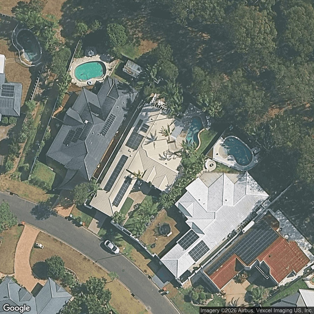 Aerial view of 12 Brighton Crescent, Robina QLD 4226