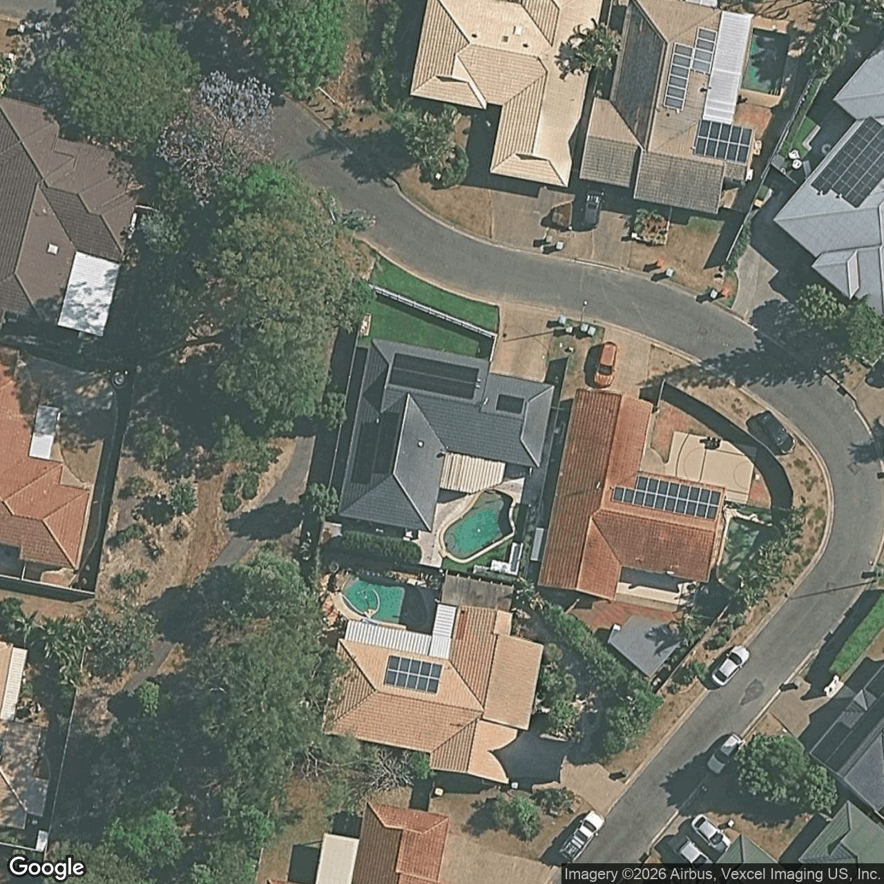 Aerial view of 15 Frankston Court, Robina QLD 4226