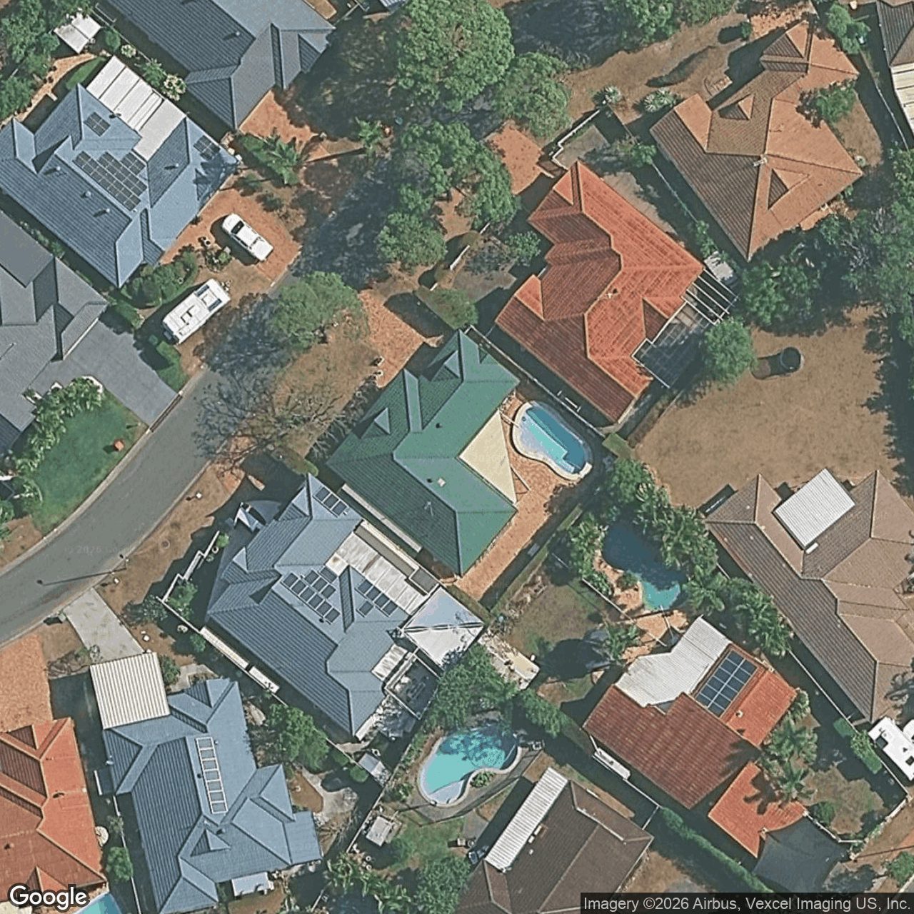 Aerial view of 8 Wattlepark Lane, Robina QLD 4226