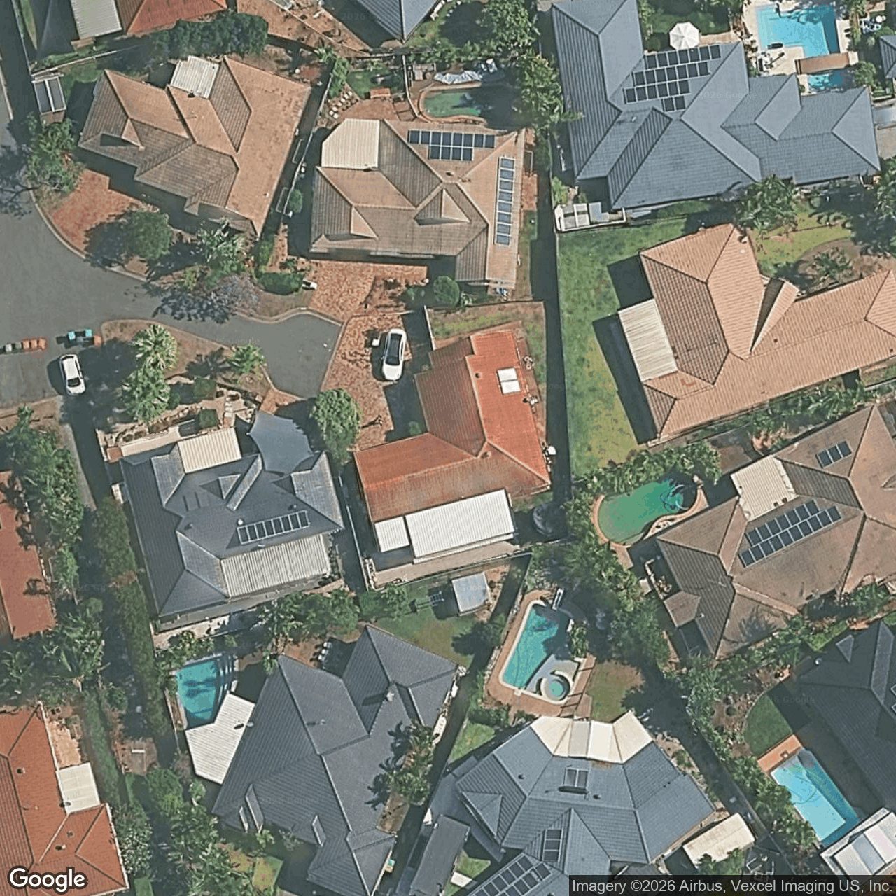 Aerial view of 8 Prahran Court, Robina QLD 4226
