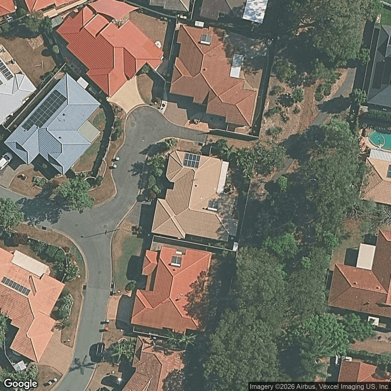 Aerial view of 12 Ashwood Court, Robina QLD 4226