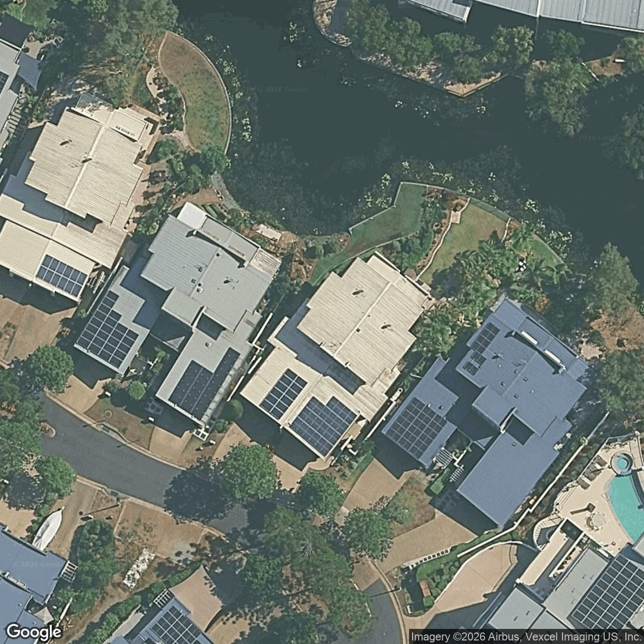 Aerial view of 26 Riverwalk Avenue, Robina QLD 4226