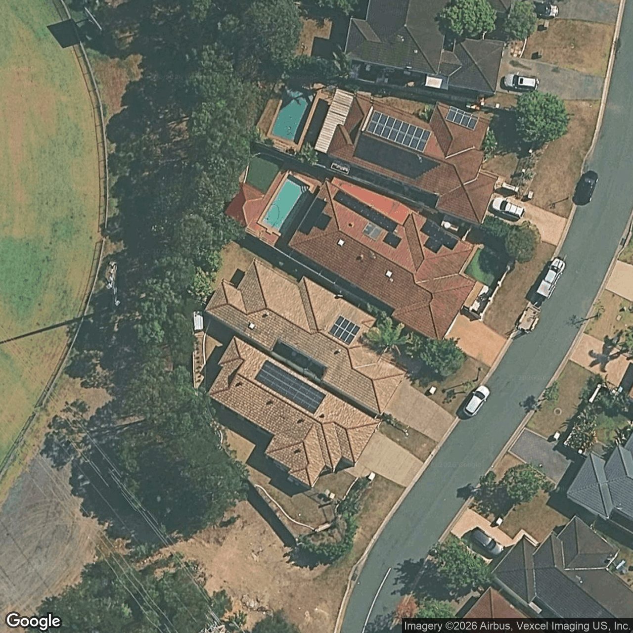 Aerial view of 8 Prospect Court, Robina QLD 4226