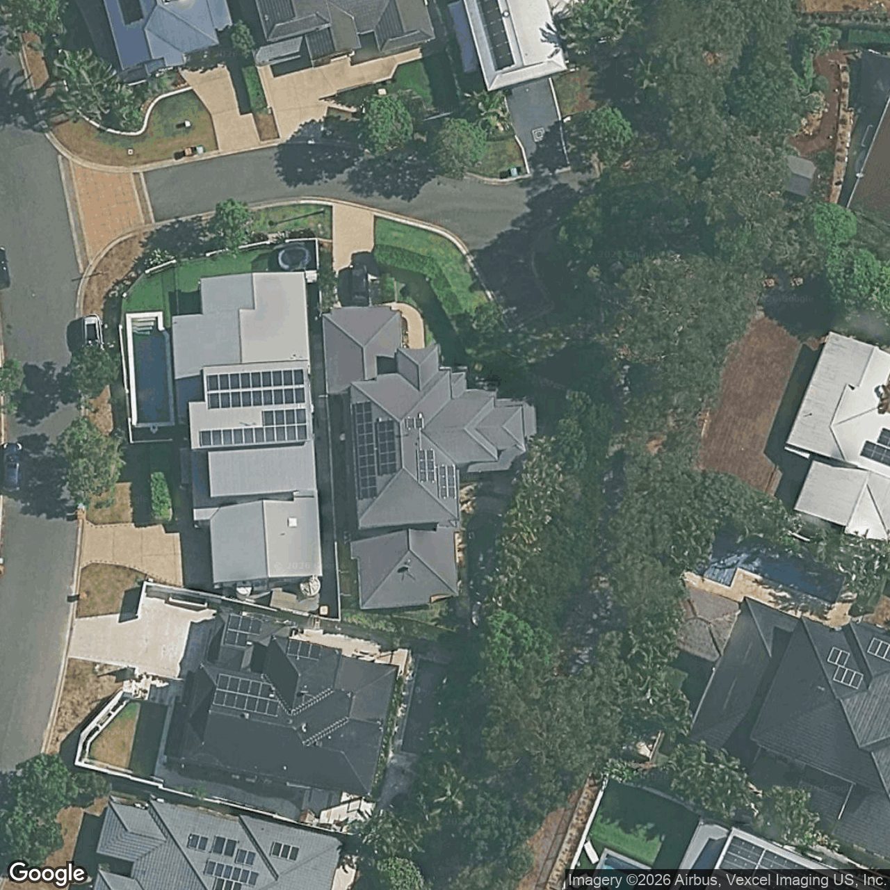 Aerial view of 3 Rigel Court, Robina QLD 4226