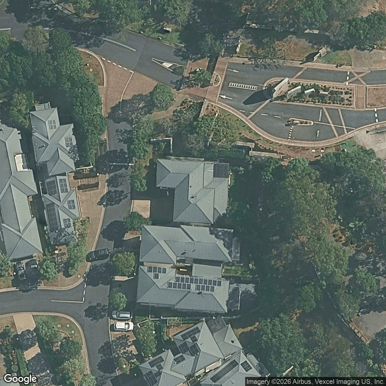 Aerial view of 107 Easthill Drive