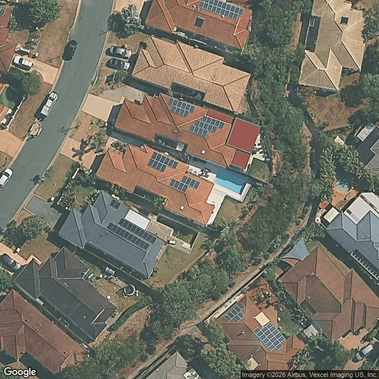 Aerial view of 13 Prospect Court, Robina QLD 4226