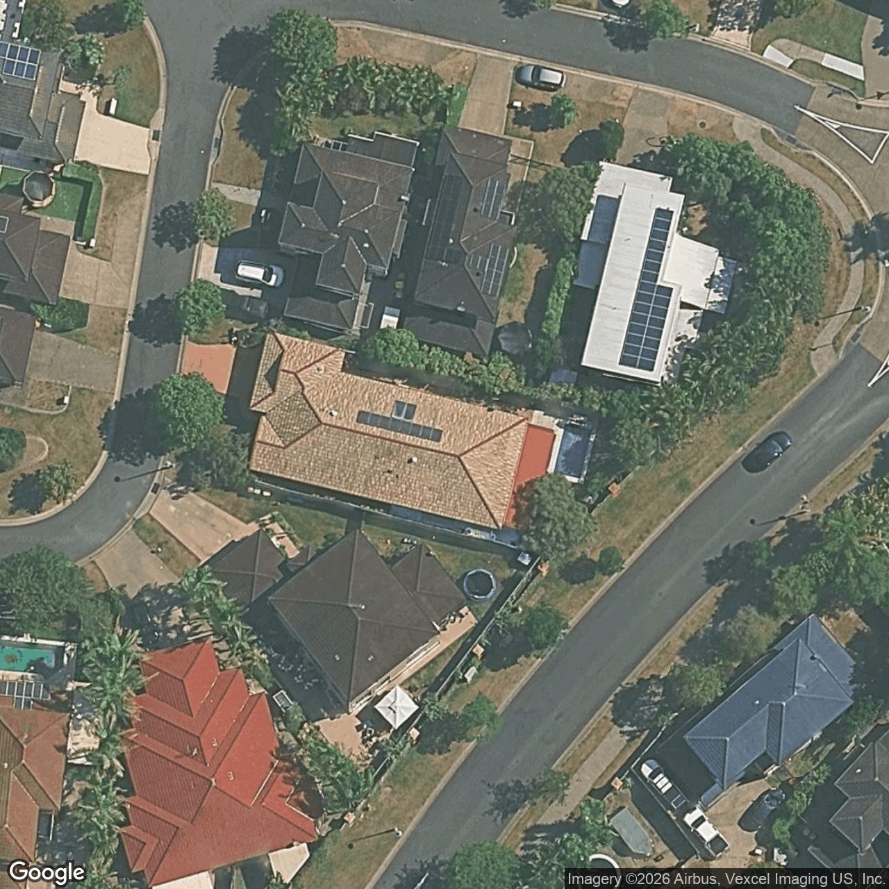 Aerial view of 4 Scots Place, Robina QLD 4226