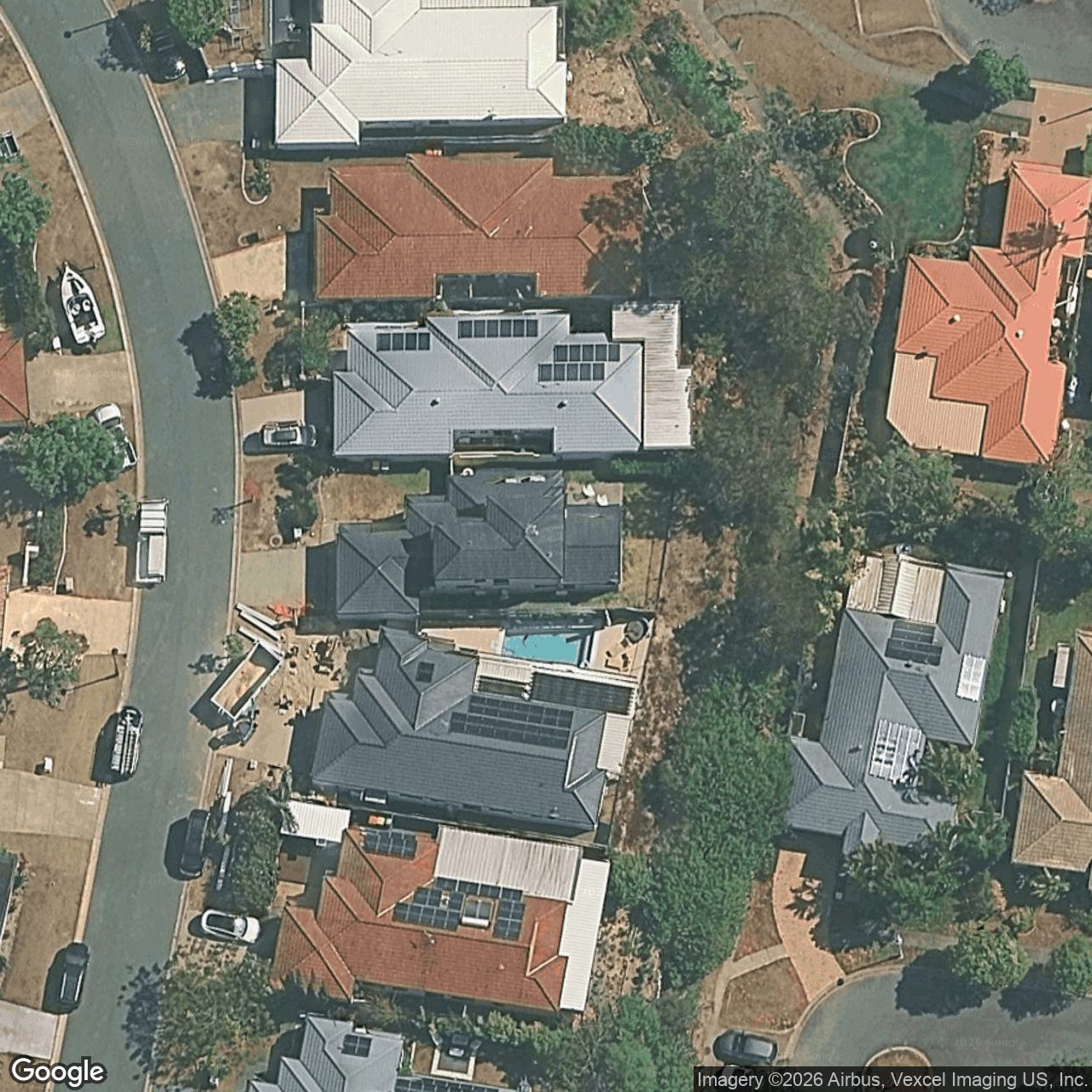 Aerial view of 27 Prospect Court, Robina QLD 4226