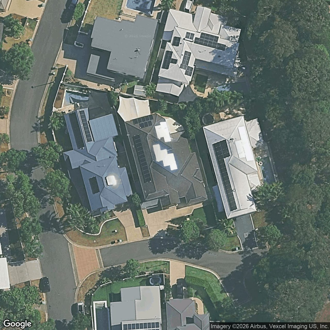 Aerial view of 4 Rigel Court, Robina QLD 4226
