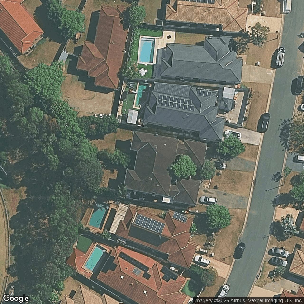 Aerial view of 16 Prospect Court, Robina QLD 4226