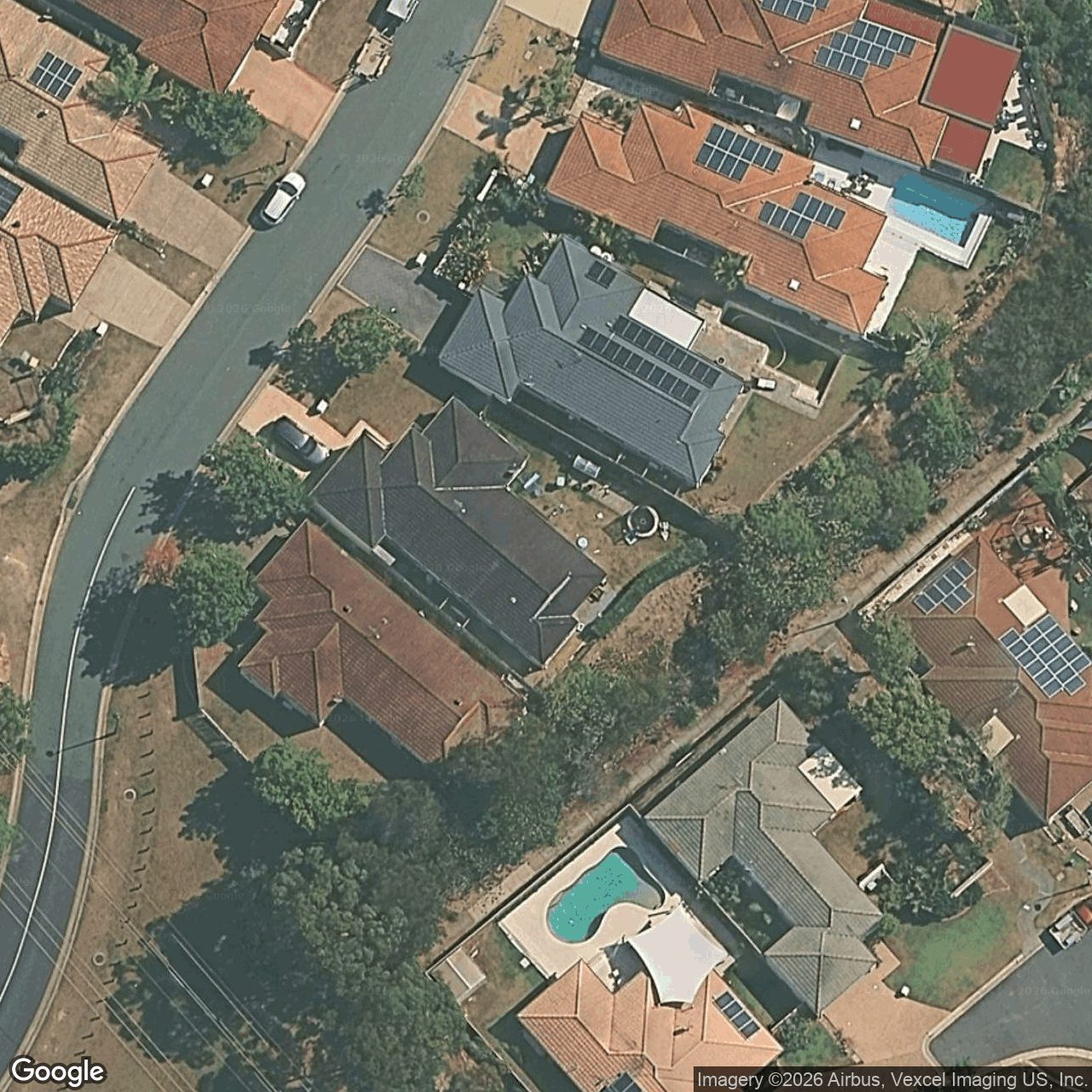Aerial view of 9 Prospect Court, Robina QLD 4226