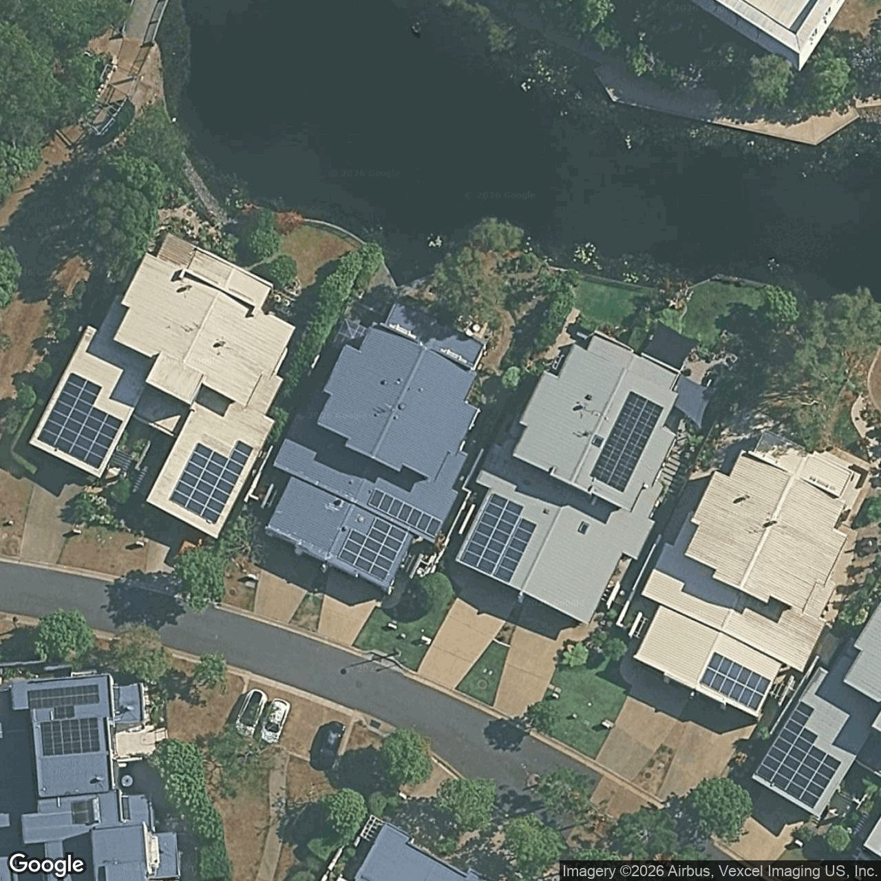 Aerial view of 12 Riverwalk Avenue, Robina QLD 4226