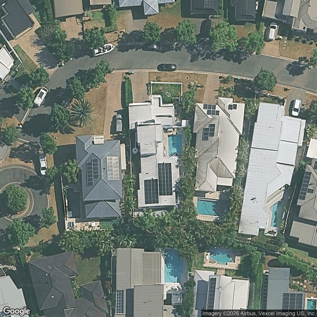 Aerial view of 8 Auriga Court, Robina QLD 4226