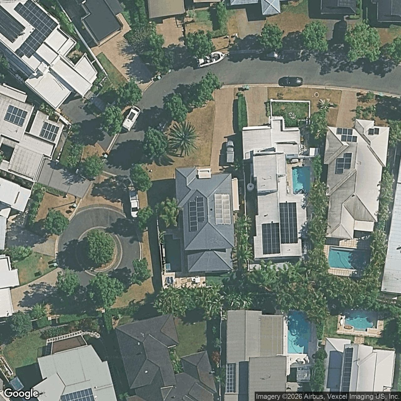 Aerial view of 10 Auriga Court, Robina QLD 4226