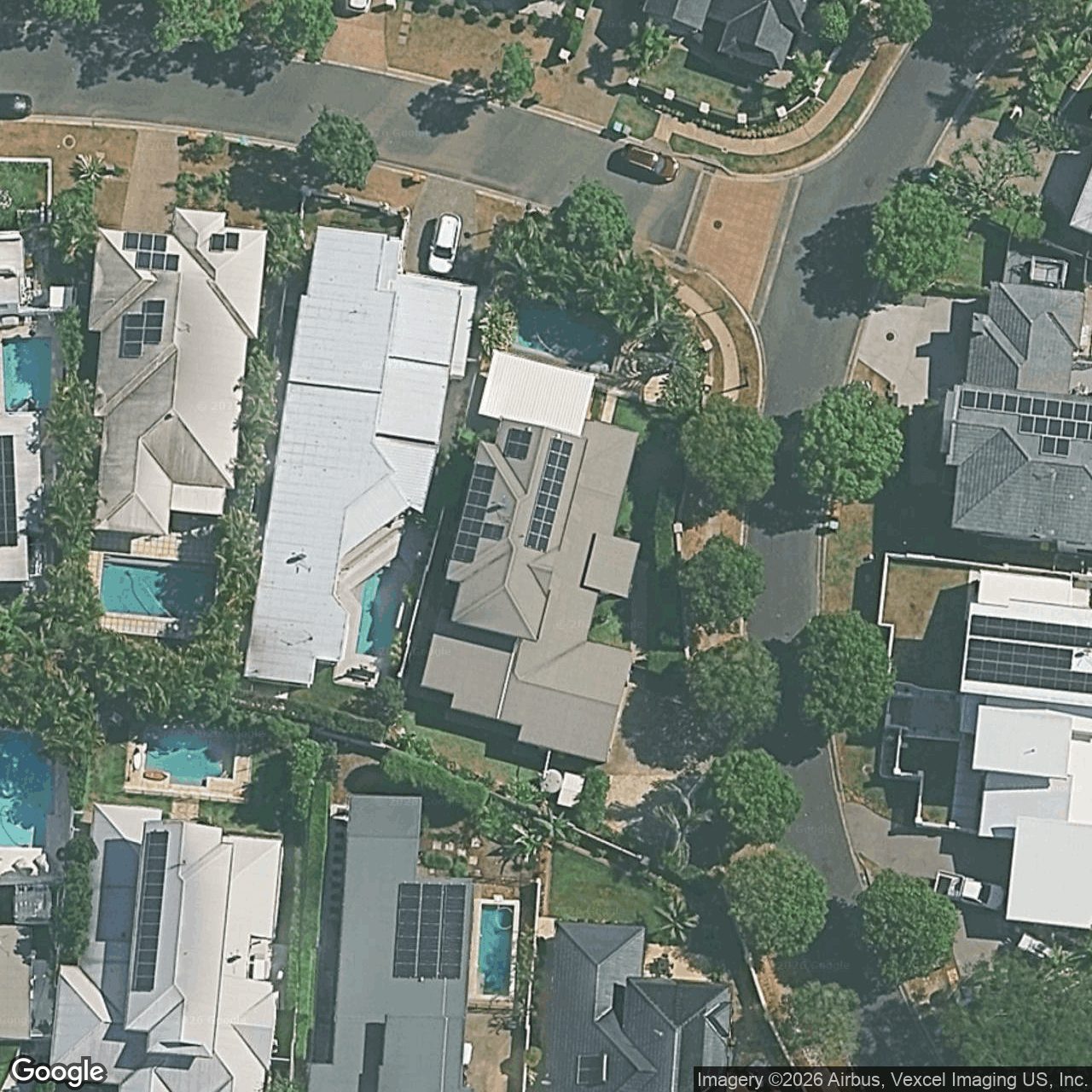 Aerial view of 2 Auriga Court, Robina QLD 4226
