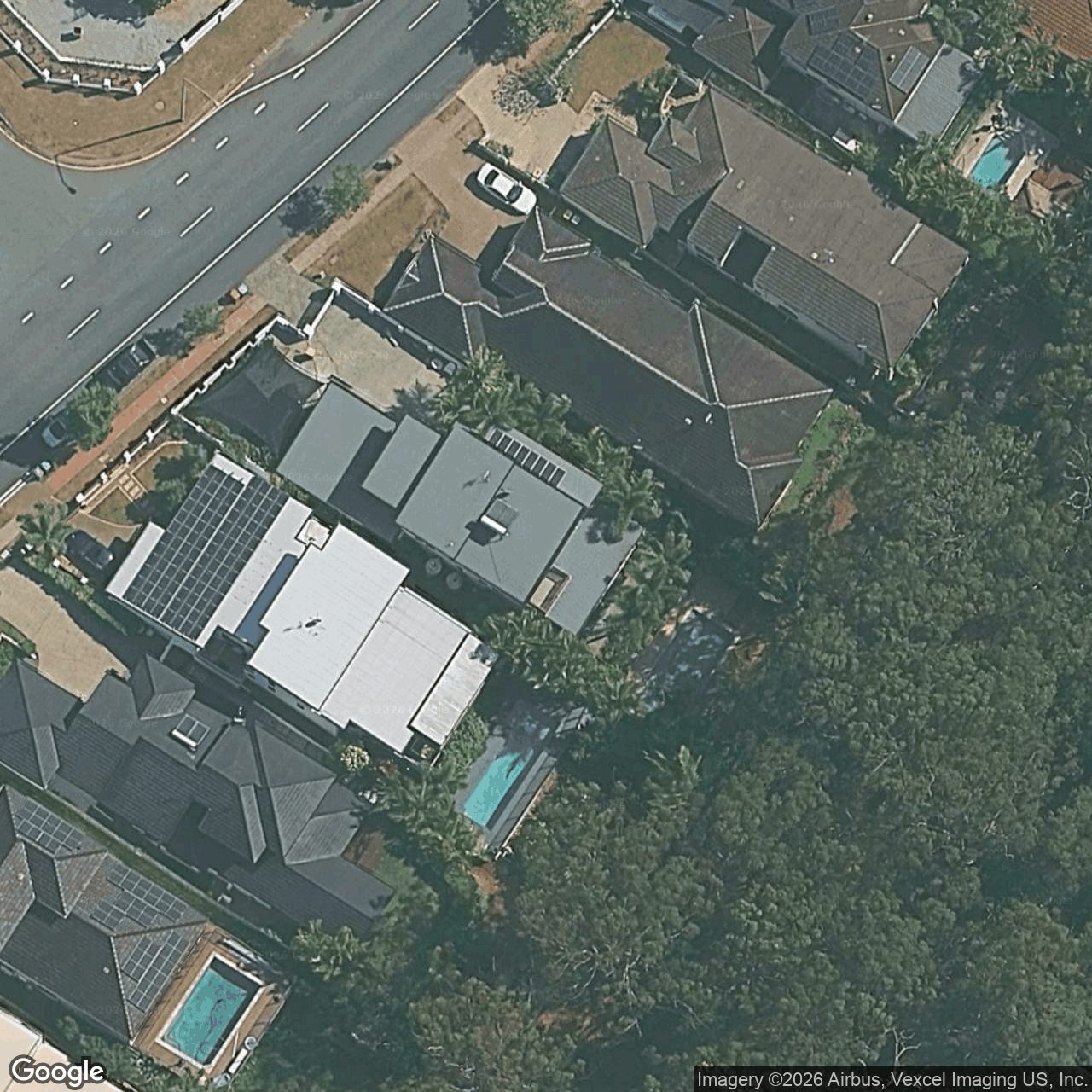 Aerial view of 320 Ron Penhaligon Way, Robina QLD 4226