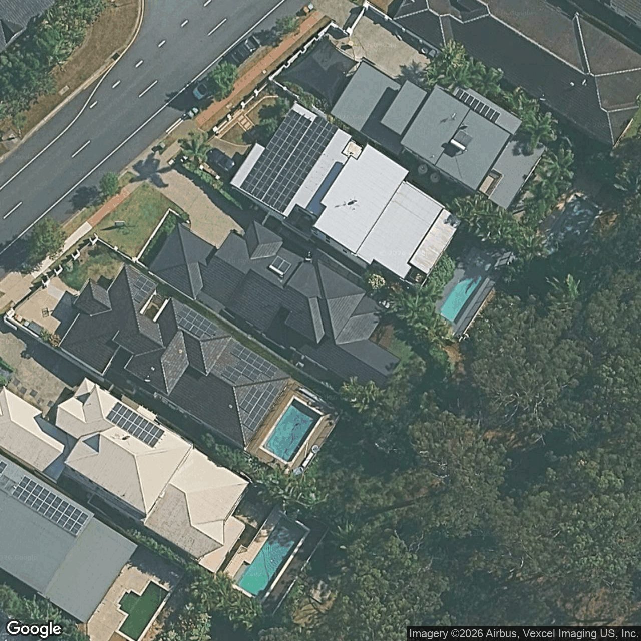 Aerial view of 324 Ron Penhaligon Way, Robina QLD 4226