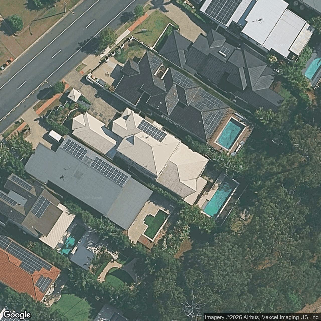 Aerial view of 328 Ron Penhaligon Way, Robina QLD 4226
