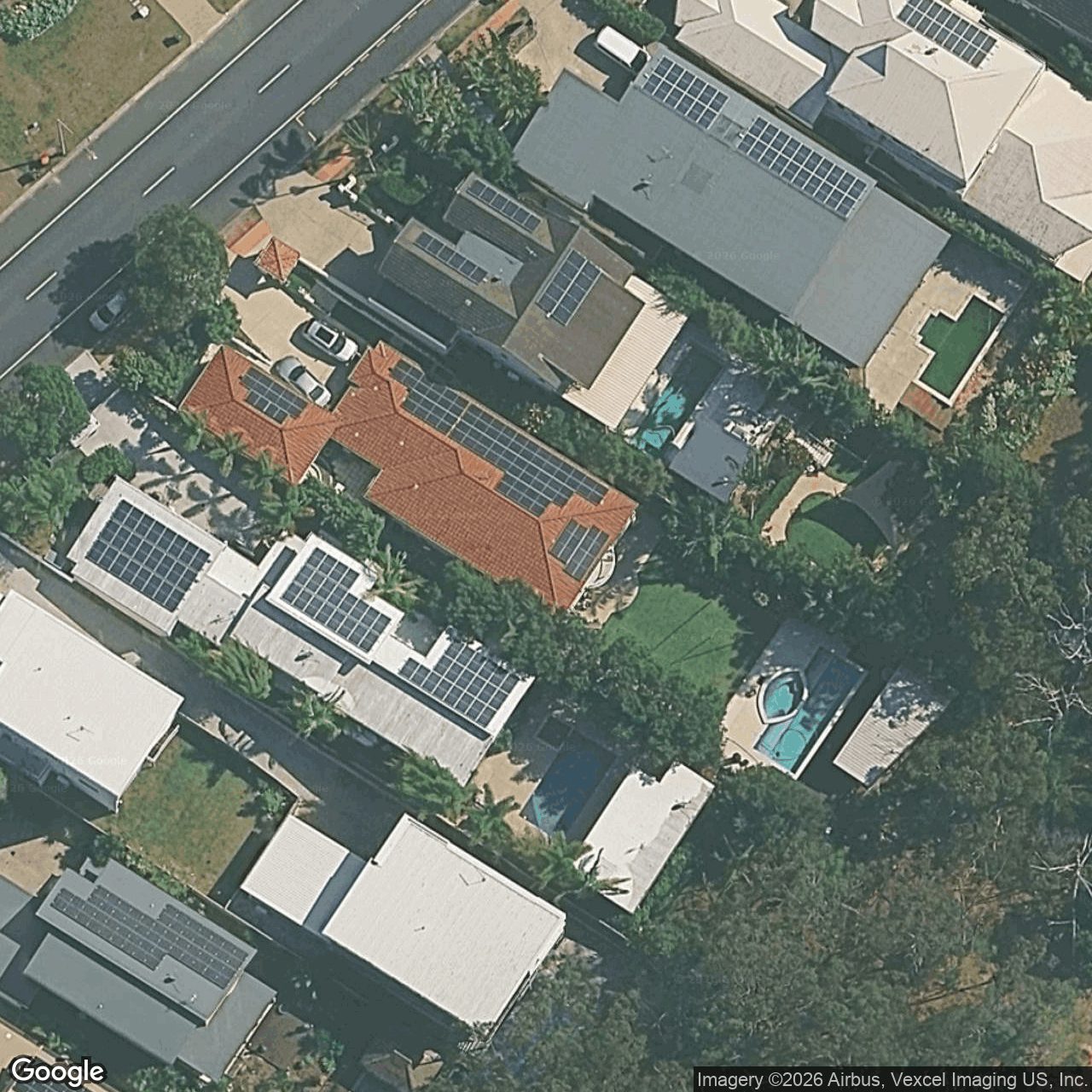 Aerial view of 334 Ron Penhaligon Way, Robina QLD 4226