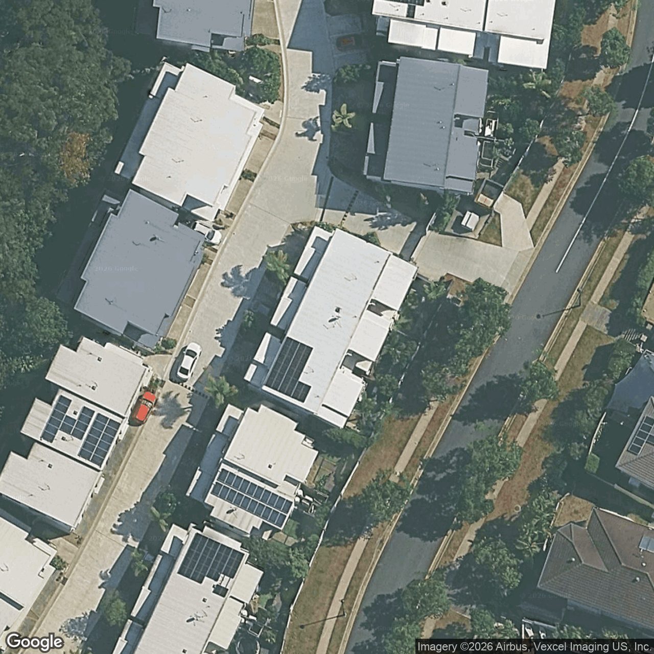 Aerial view of 36/17 Great Southern Drive, Robina QLD 4226