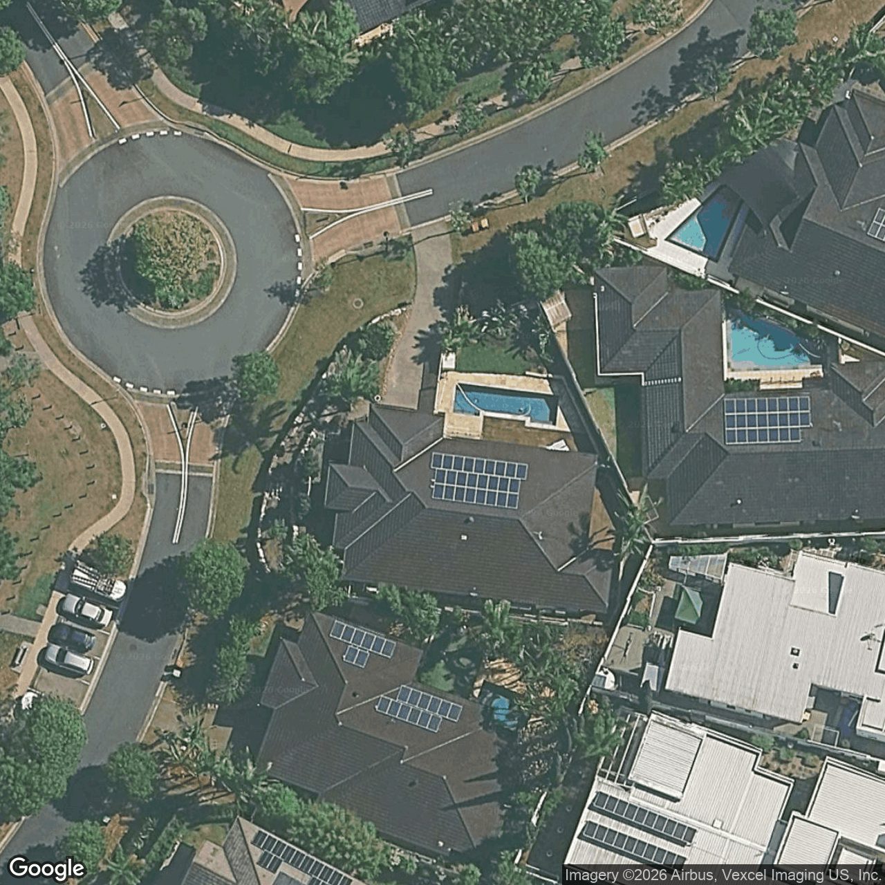 Aerial view of 30 Great Southern Drive, Robina QLD 4226