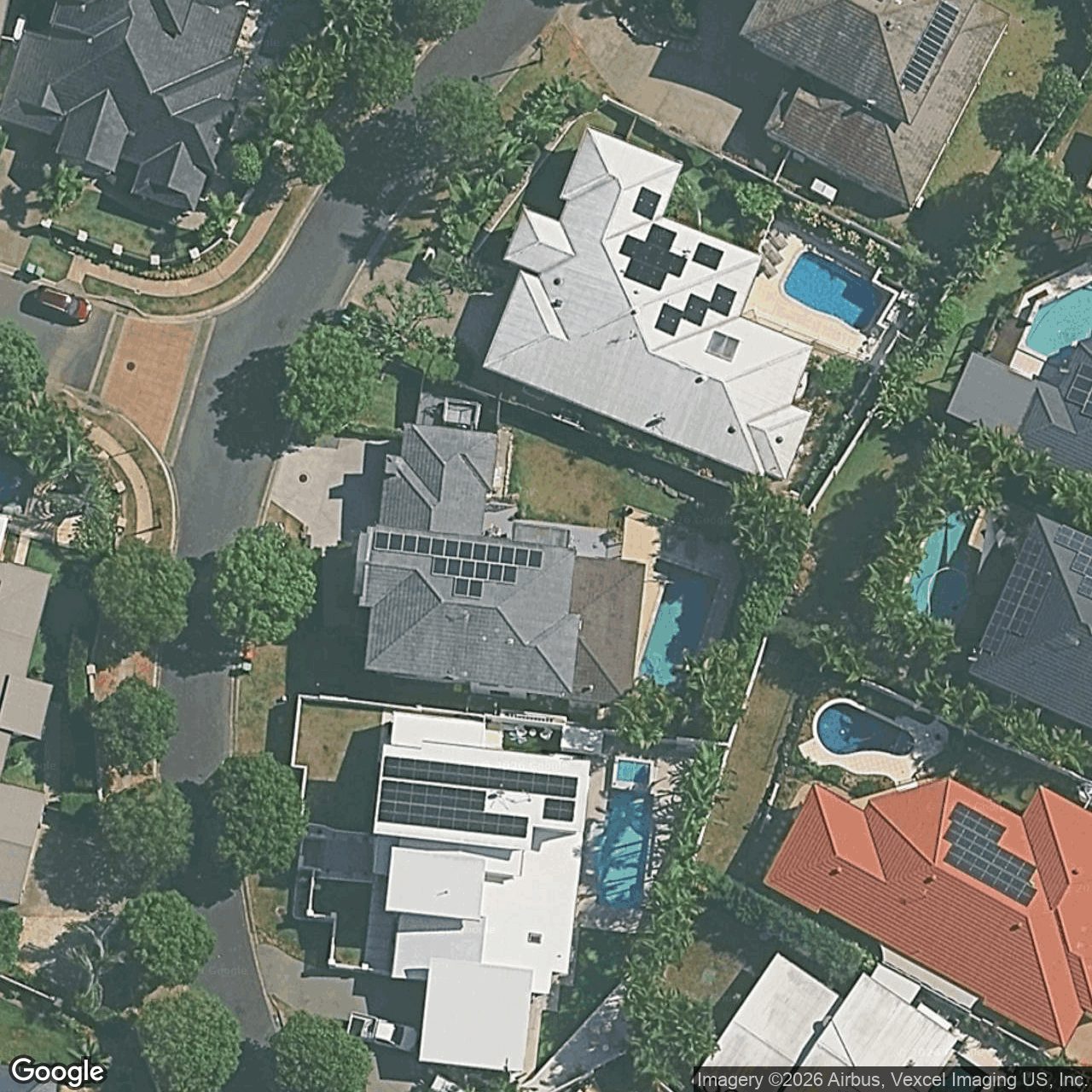 Aerial view of 38 Great Southern Drive, Robina QLD 4226