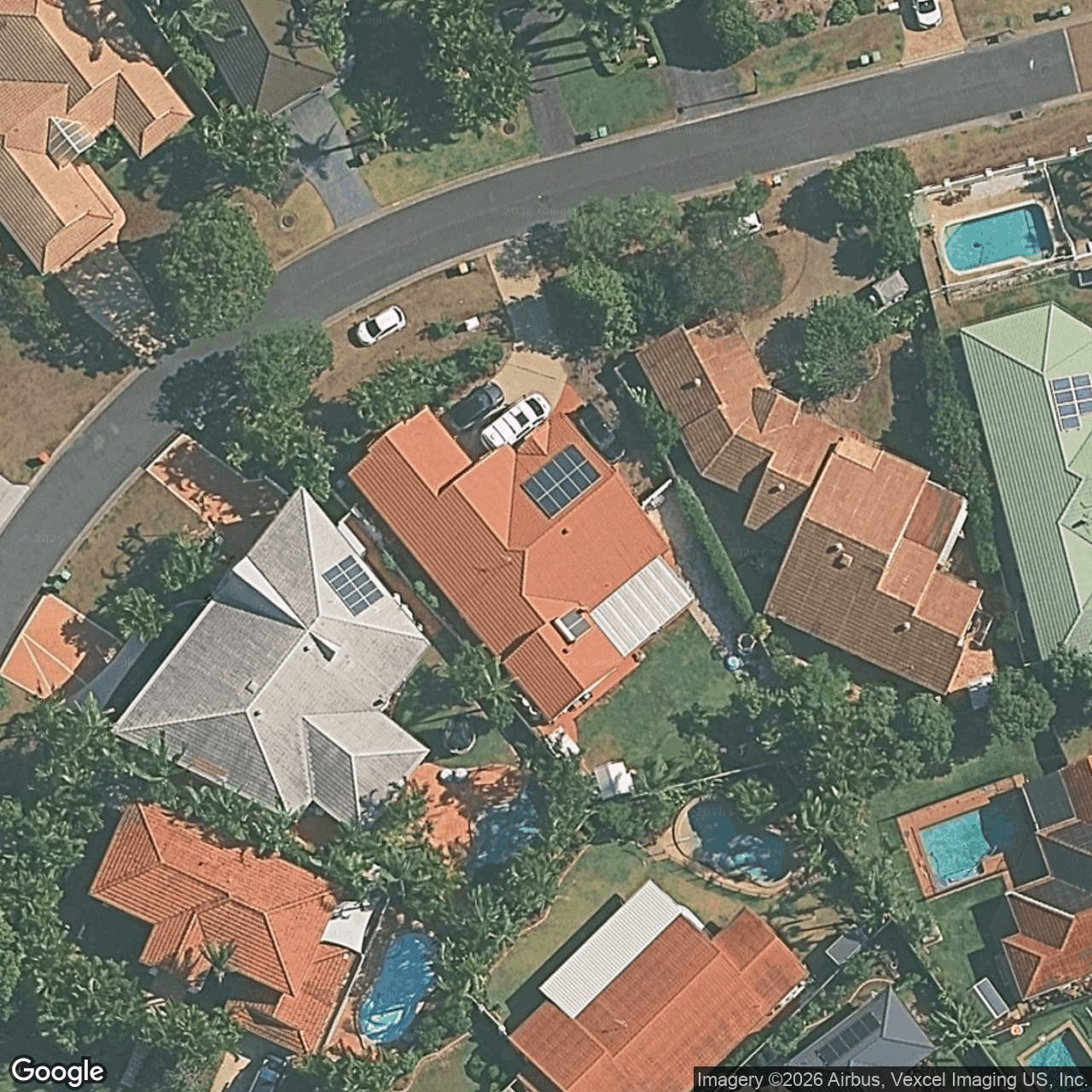 Aerial view of 23 Mornington Terrace, Robina QLD 4226