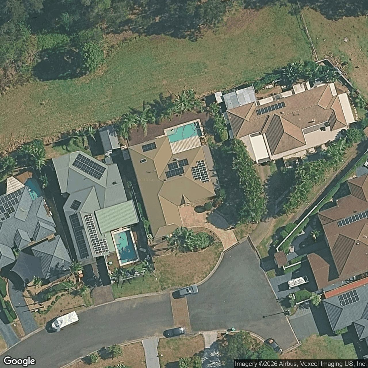 Aerial view of 34 Outrigger Drive, Robina QLD 4226