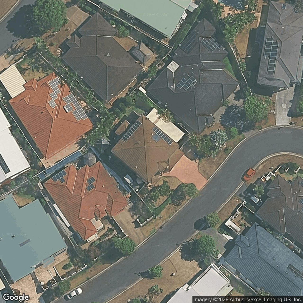 Aerial view of 8 Orchid Tree Court, Robina QLD 4226