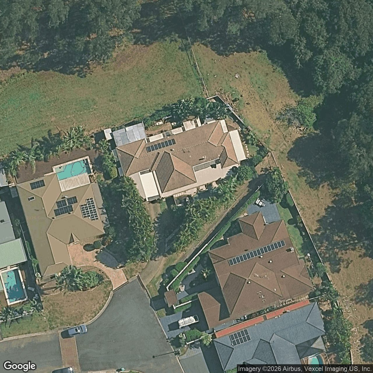 Aerial view of 36 Outrigger Drive, Robina QLD 4226