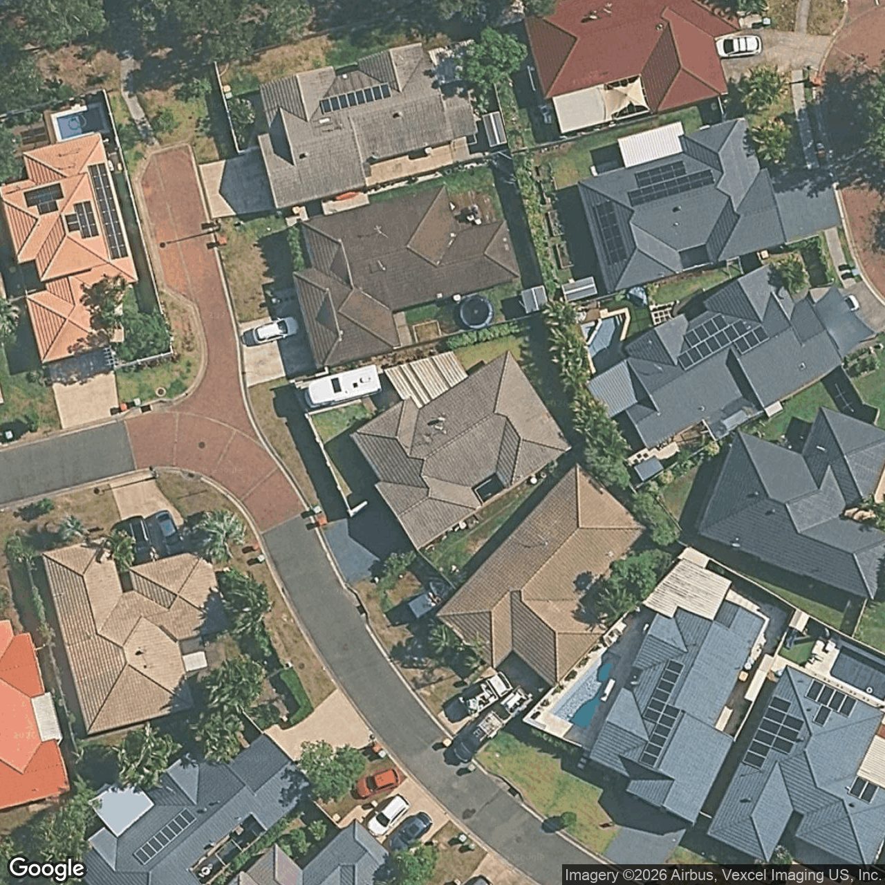Aerial view of 21 Parkside Circuit, Robina QLD 4226