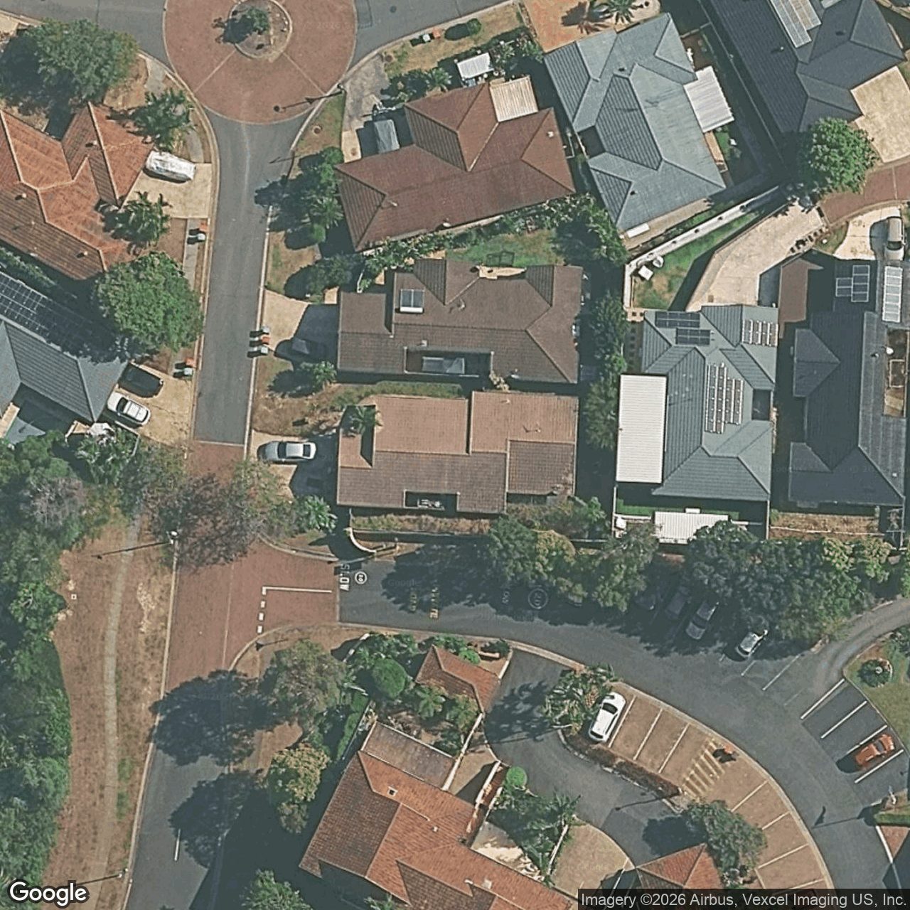 Aerial view of 35 Glenside Drive, Robina QLD 4226