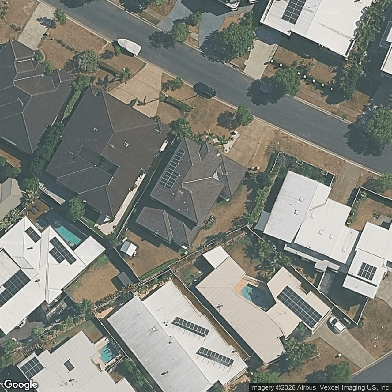 Aerial view of 19 Heights Drive, Robina QLD 4226