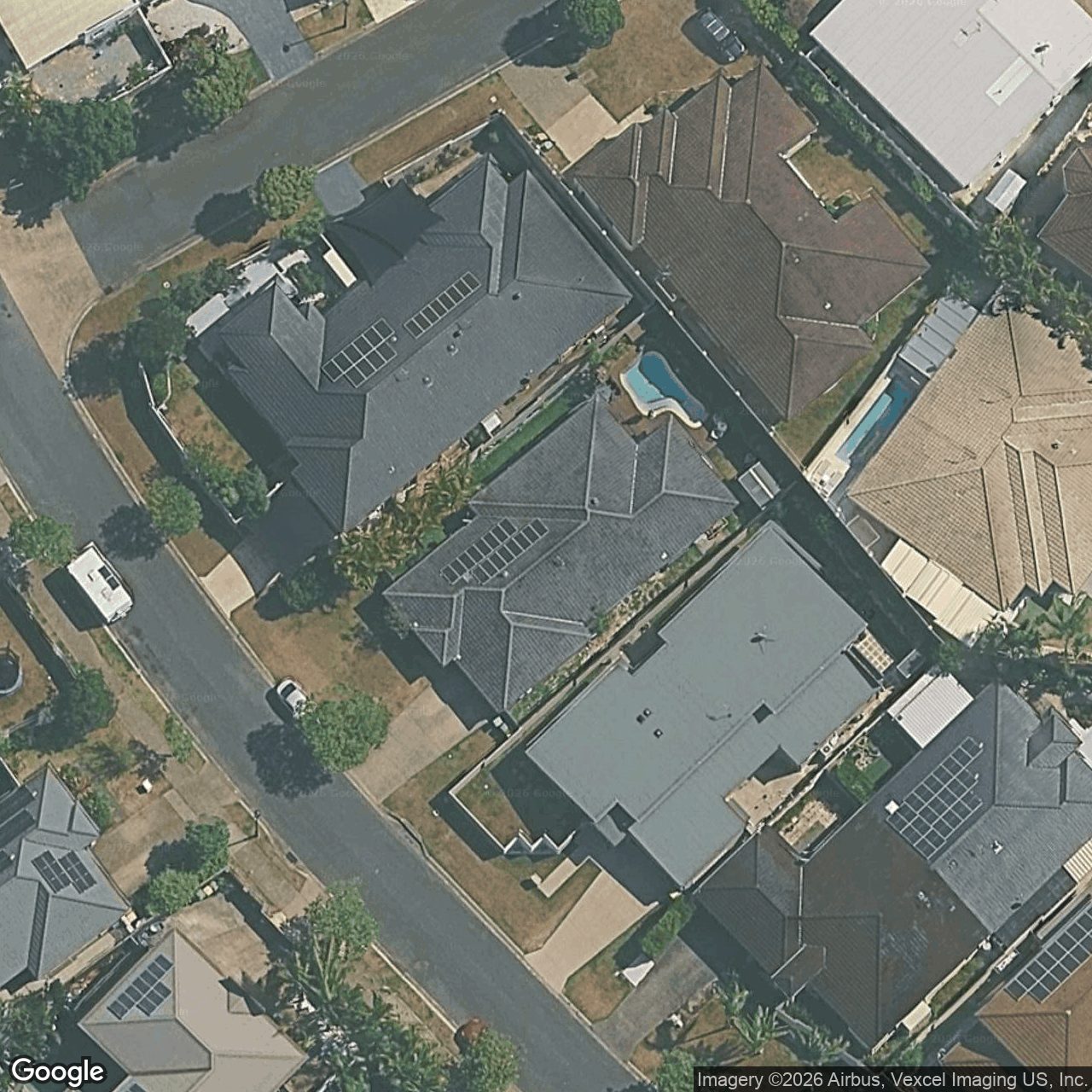 Aerial view of 50 Heights Drive, Robina QLD 4226