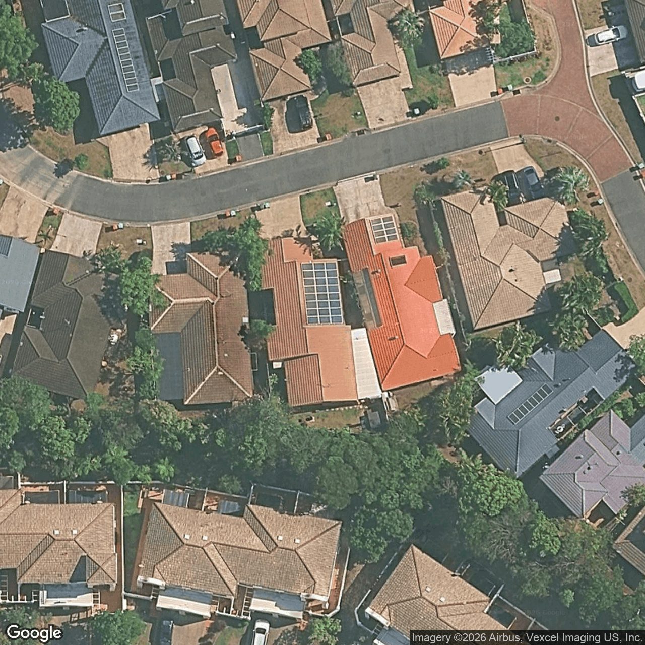 Aerial view of 6 Tusmore Place, Robina QLD 4226