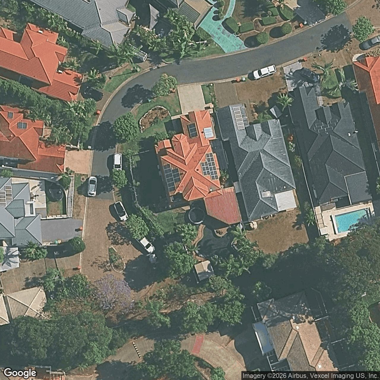 Aerial view of 8 Kingston Heath Place, Robina QLD 4226