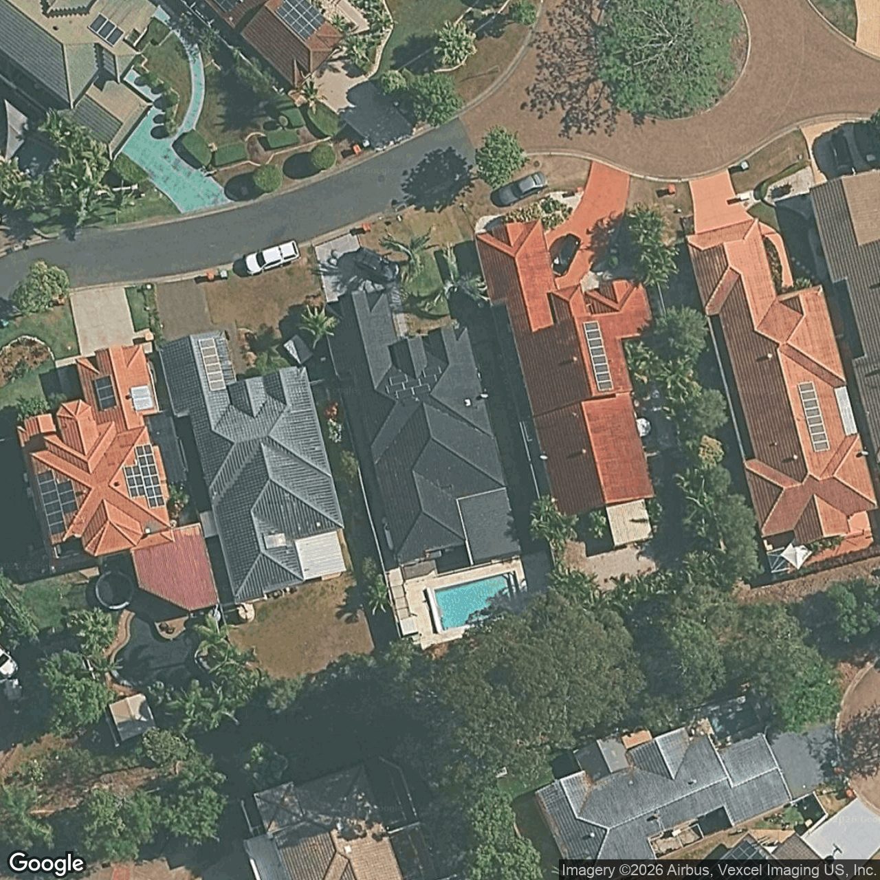 Aerial view of 4 Kingston Heath Place, Robina QLD 4226