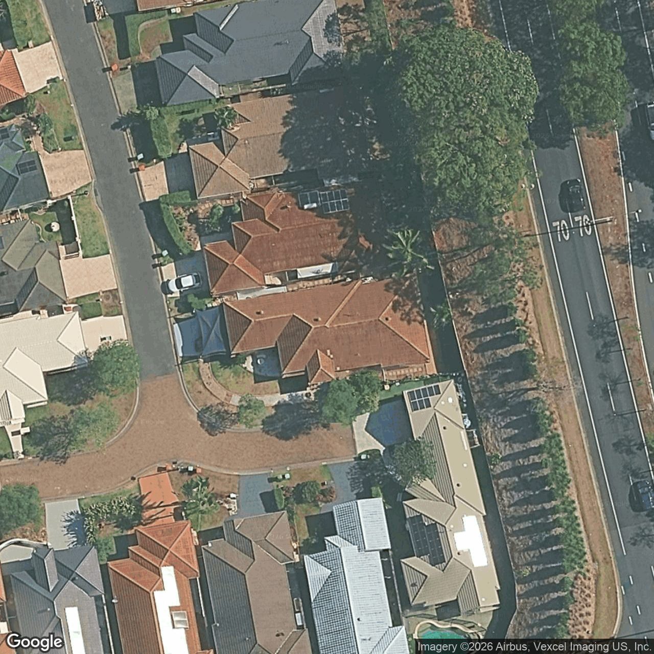Aerial view of 7 Hillsborough Close, Robina QLD 4226